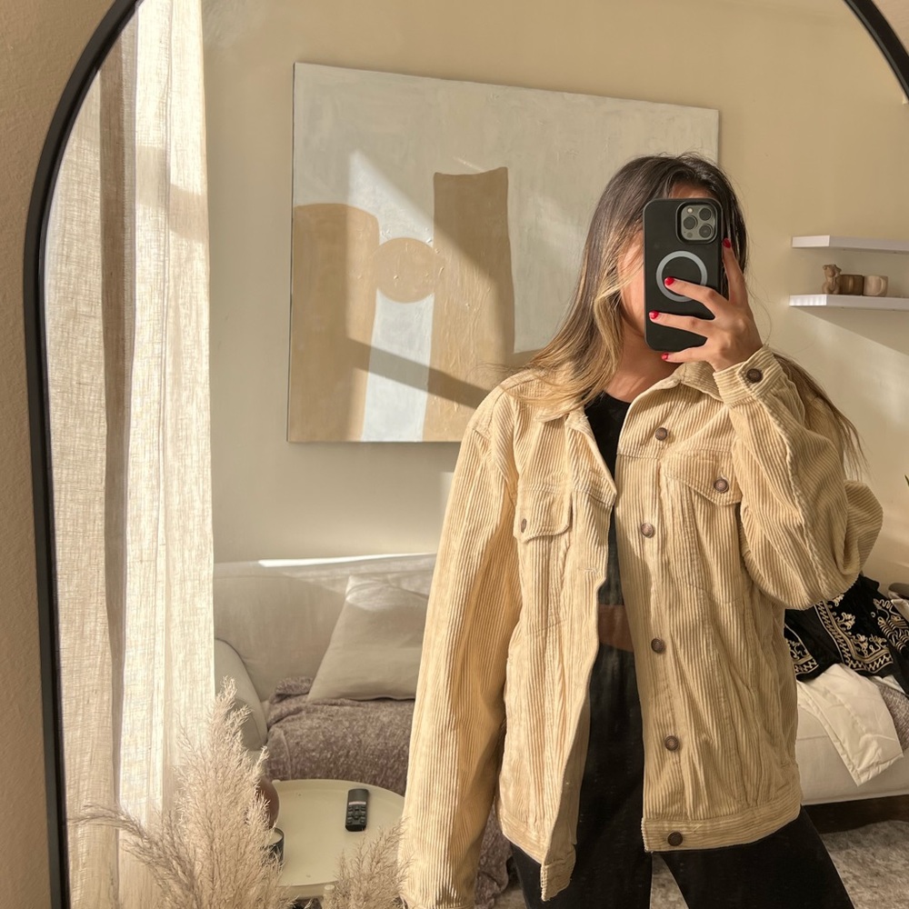 Princess Polly Beige Corduroy Jacket